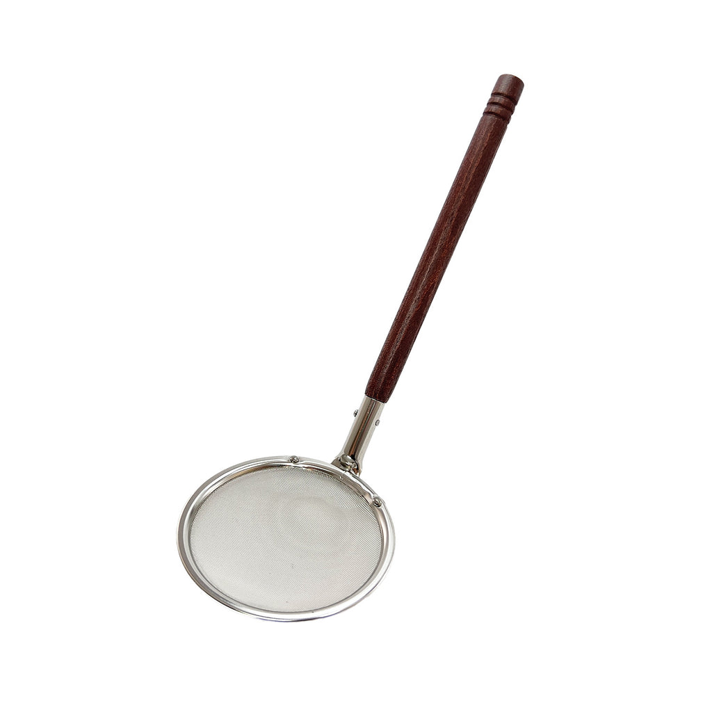 Stainless Mesh Skimmer with Wooden Handle