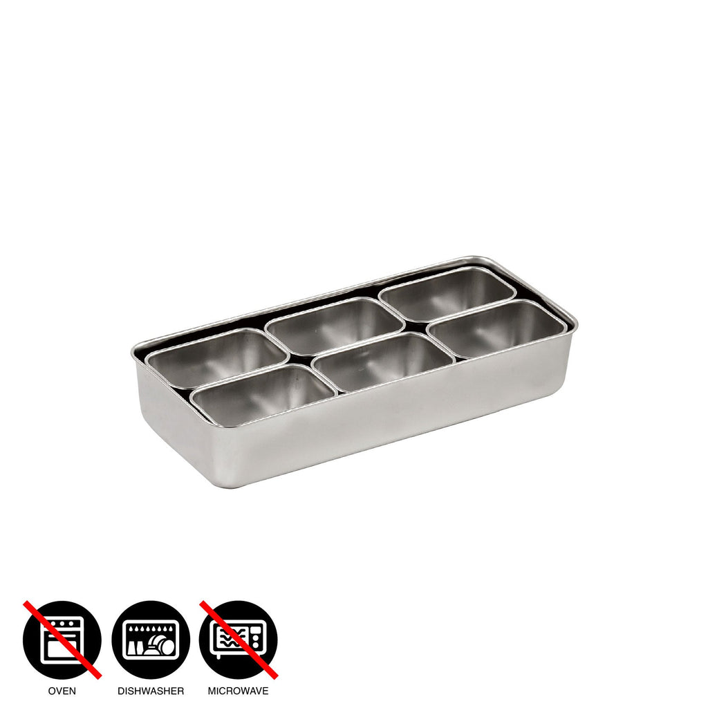 CLOVER Stainless container set No.00 6pcs
