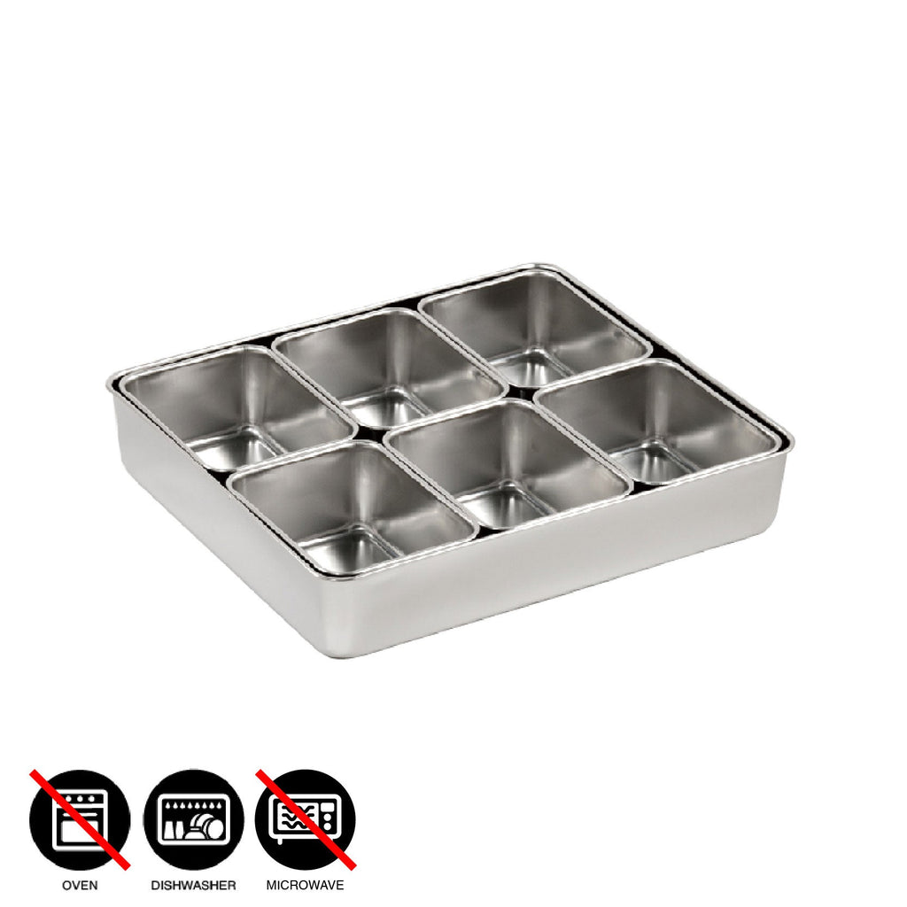 CLOVER Stainless container set No.0 6pcs