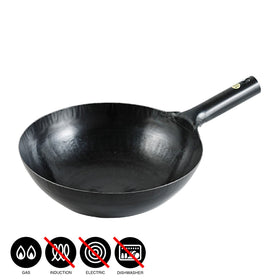 Hammered single handle wok / 270 - 330mm